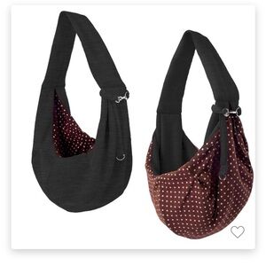 imprimio reversible pet dog Carrier sling bag black
